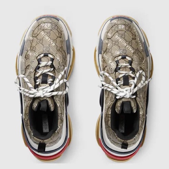 Men's 43 The Hacker Project Triple S sneaker Gucci X Balenciaga - Picture 3 of 6